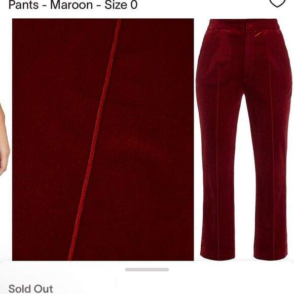 Favorite Daughter THE AMORE Velvet PANT NWOT Size 16 - Picture 10 of 13
